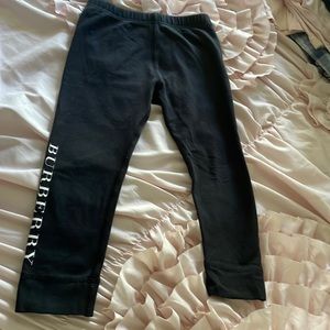 Black Burberry leggings from Bloomingdales.